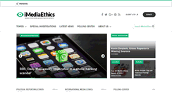 Desktop Screenshot of imediaethics.org